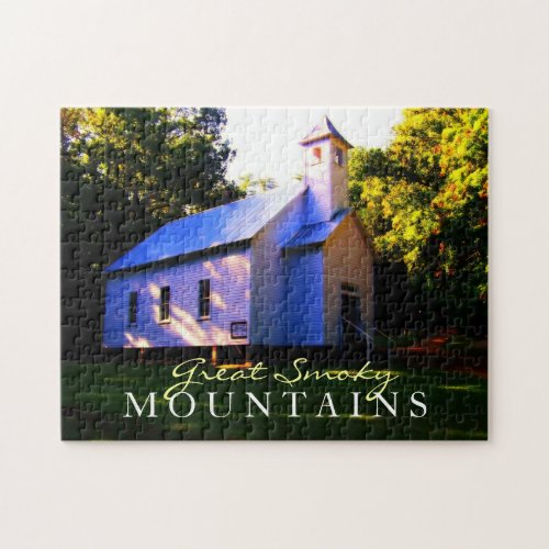 Cades Cove Church _ Smoky Mountains _ toy puzzle