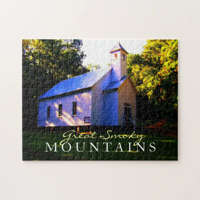 Cades Cove Church - Smoky Mountains - toy puzzle | Zazzle