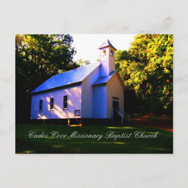 Cades Cove Missionary Baptist Church Postcard (Front)