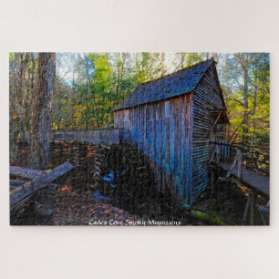Cades Cove Smoky Mountains. Jigsaw Puzzle
