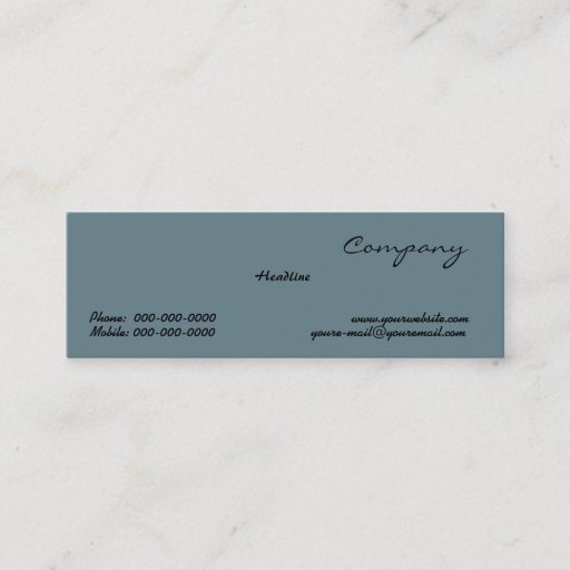 Customizable Cadet Blue Business Card