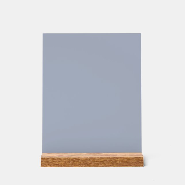 Cadet blue (Crayola) (solid color)   Acrylic Sign (Front)