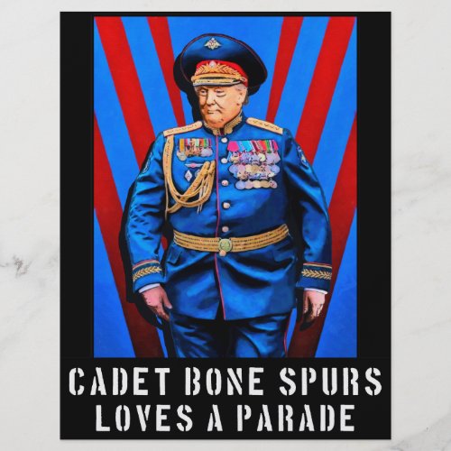 Cadet Bone Spurs Political Flyer