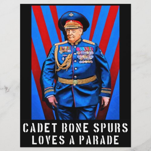 Cadet Bone Spurs Political Flyer