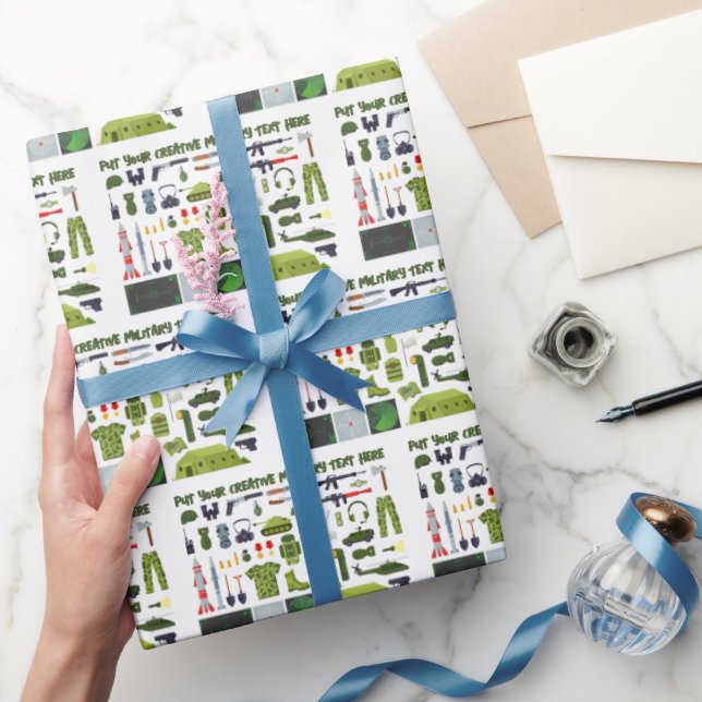 Cadet Collection Military Wrapping Paper (Gifting)