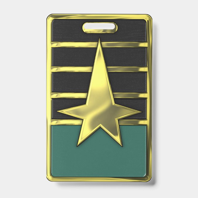 Cadet Corps Badge TEAL Nametag (Front)