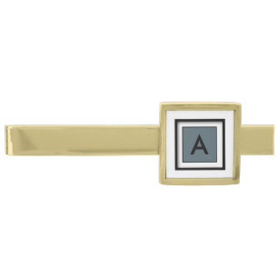 Cadet Monogram Gold Finish Tie Clip