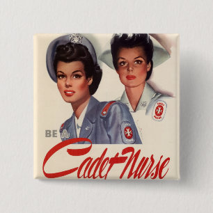 Cadet Nurse Pinback Button
