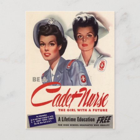 Cadet Nurse Postcard