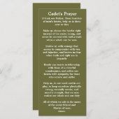 Cadet Prayer Bookmark (Front/Back)