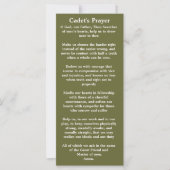 Cadet Prayer Bookmark (Front)