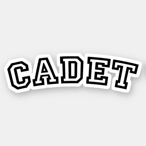 CADET STICKER