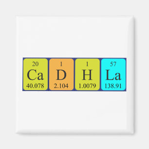 Cadhla periodic table name magnet