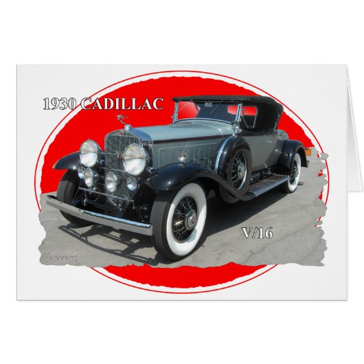 CADILLAC 1930 V/16 CARDS (Front Horizontal)