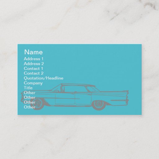 Customizable Cadillac - Business Business Card