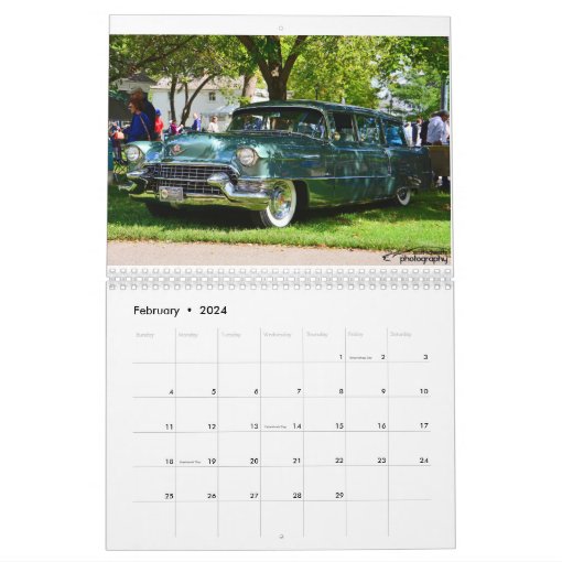 Cadillac Calendar Zazzle