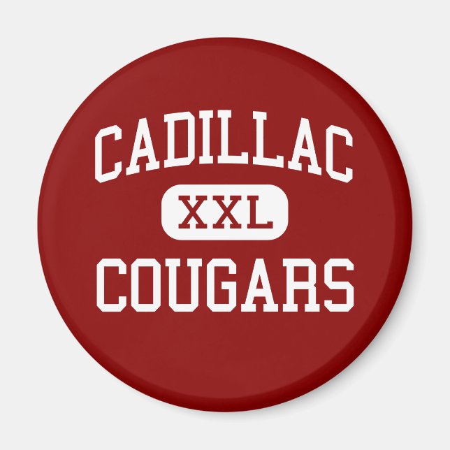 Cadillac - Cougars - Middle - Detroit Michigan Magnet (Front)