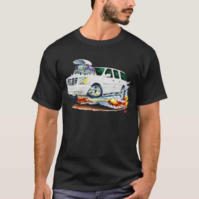 Cadillac Escalade White Truck T-Shirt (Front)