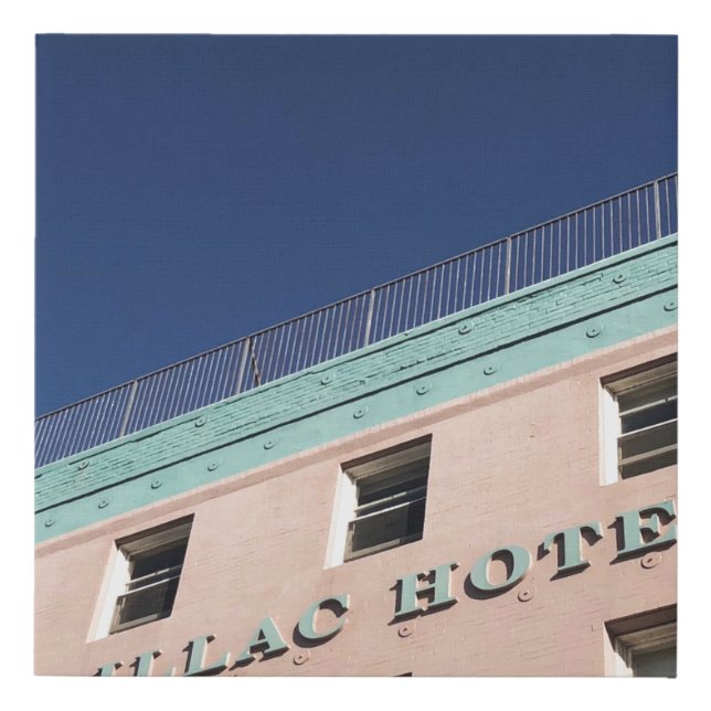 CADILLAC HOTEL BUILDING FAUX CANVAS PRINT (Front)