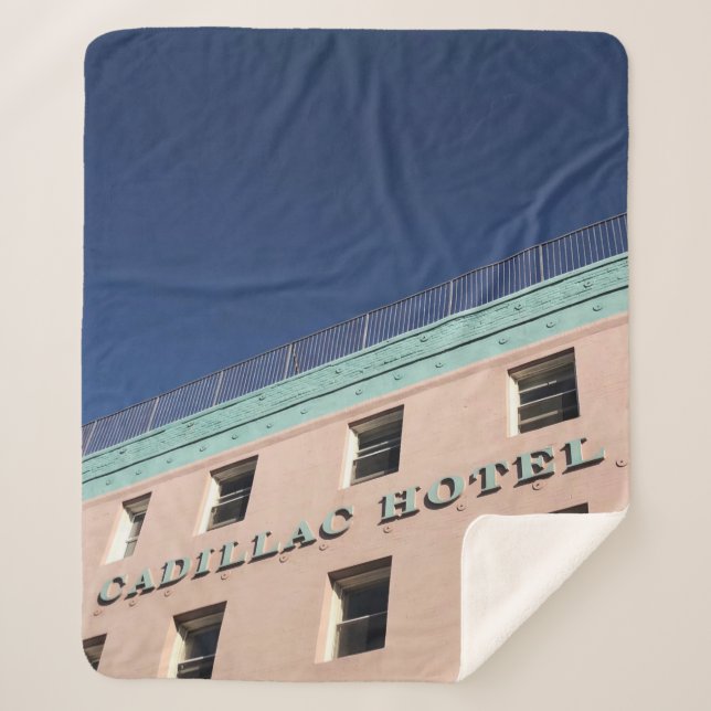 CADILLAC HOTEL BUILDING SHERPA BLANKET (Front)