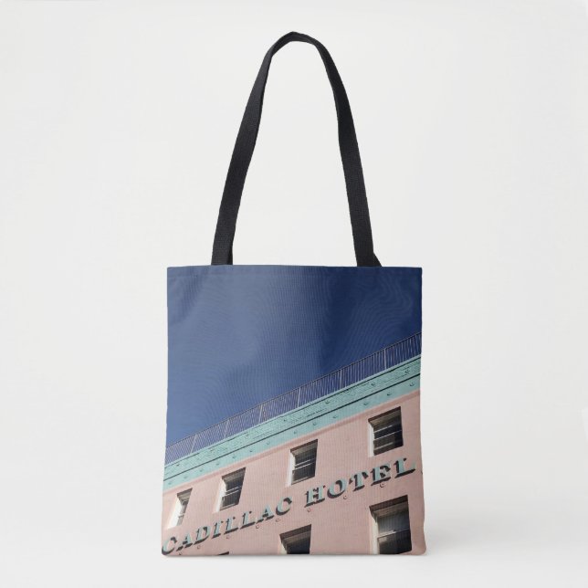CADILLAC HOTEL BUILDING TOTE BAG (Front)
