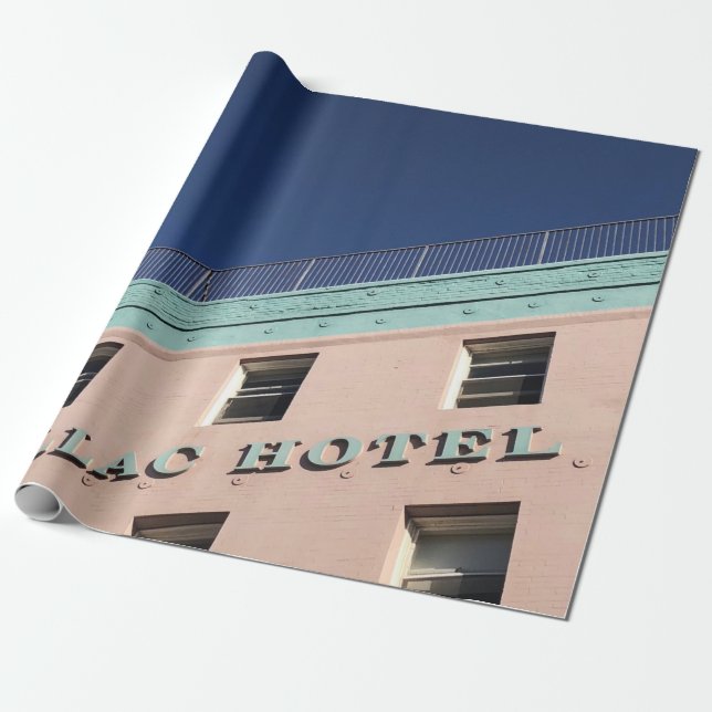 CADILLAC HOTEL BUILDING WRAPPING PAPER (Unrolled)