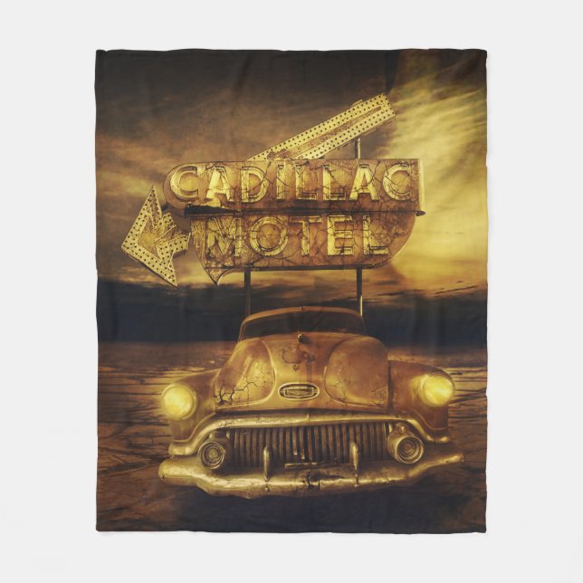 CADILLAC MOTEL FLEECE BLANKET (Front)