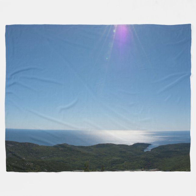 Cadillac Mountain Fleece Blanket, Large (Front (Horizontal))