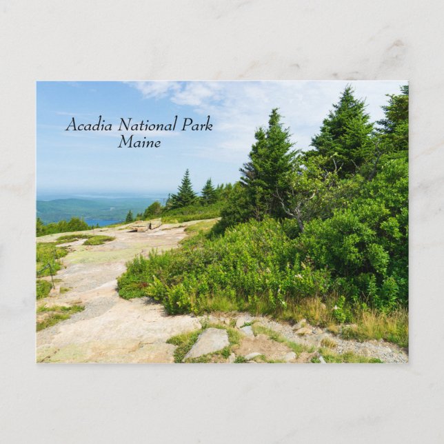 Cadillac Mountain in Acadia National Park in Maine Postcard (Front)