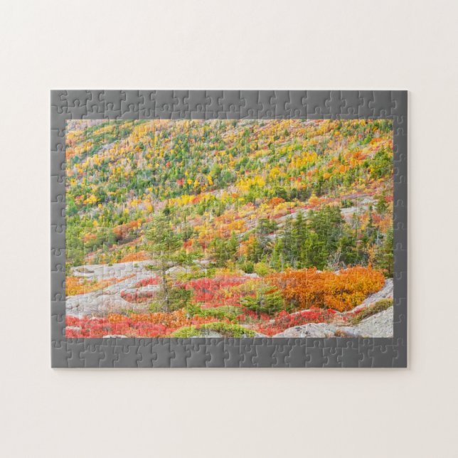 Cadillac Mountain in Fall, Acadia National Park Jigsaw Puzzle (Horizontal)