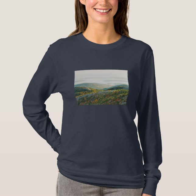 Cadillac Mountain in Fall, Acadia National Park T-Shirt (Front)
