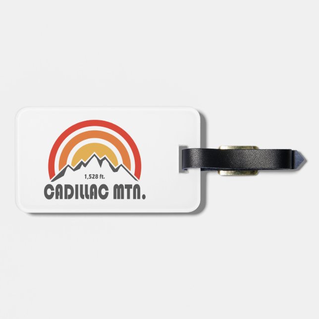 Cadillac Mountain Luggage Tag (Back Horizontal)