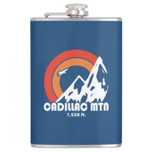 Cadillac Mountain Maine Sun Eagle Flask