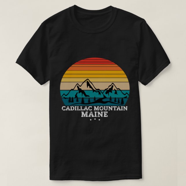 CADILLAC MOUNTAIN MAINE T-Shirt (Design Front)