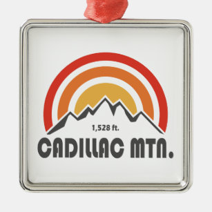 Cadillac Mountain Metal Ornament