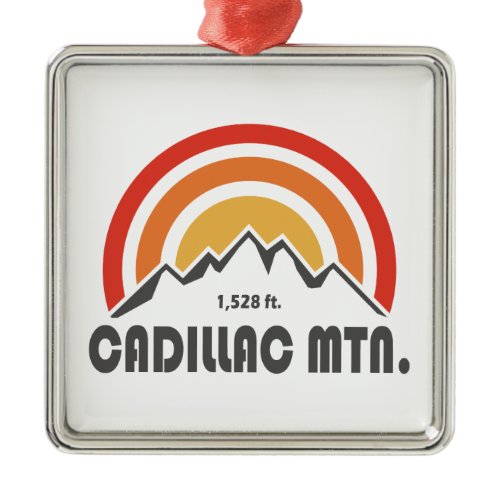 Cadillac Mountain Metal Ornament