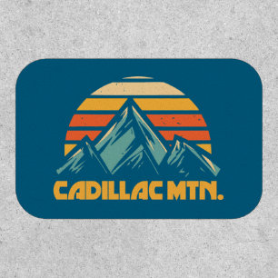 Cadillac Mountain Retro Turquoise Patch