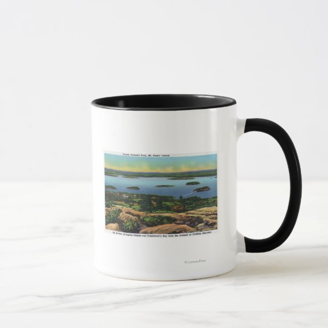 Cadillac Mt Summit View of Bar Harbor Mug (Right)