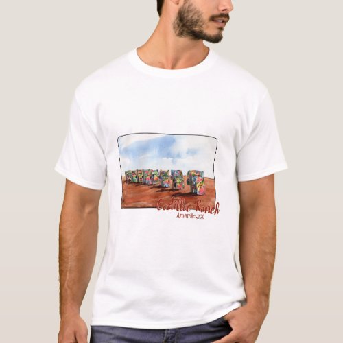 Cadillac Ranch Amarillo Texas T_Shirt