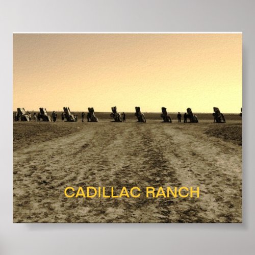 Cadillac Ranch Amarillo TX Poster