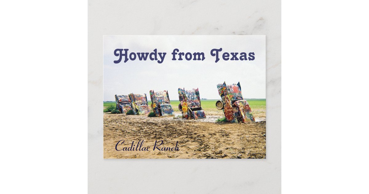 Cadillac Ranch Postcard | Zazzle