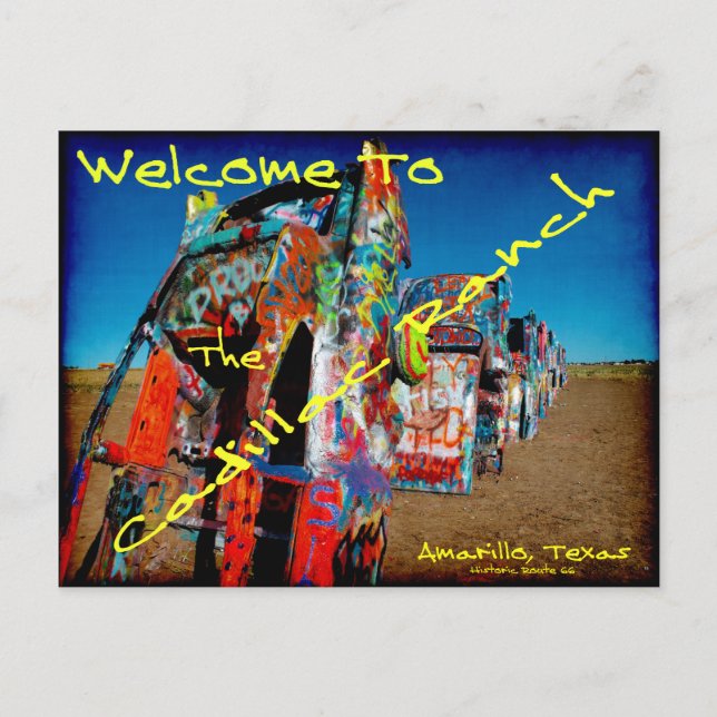 Cadillac Ranch Postcard (Front)