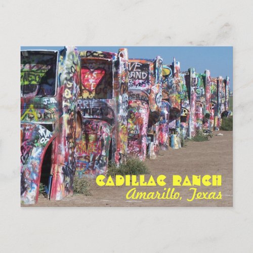 Cadillac Ranch Postcard
