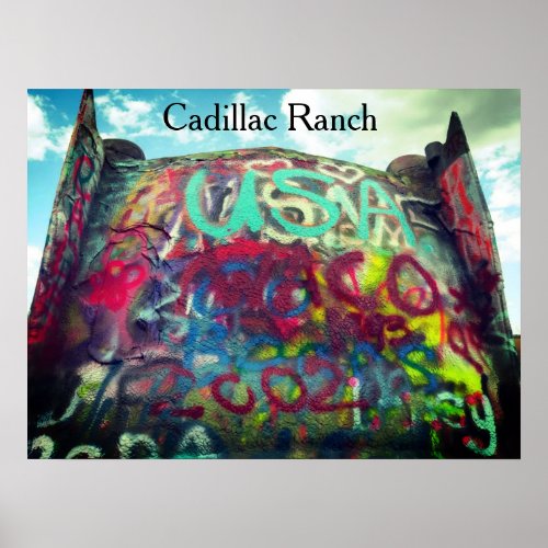 Cadillac Ranch Poster