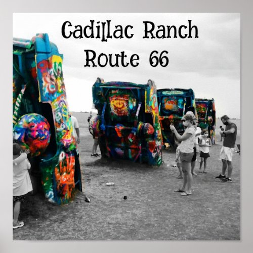 Cadillac Ranch Poster