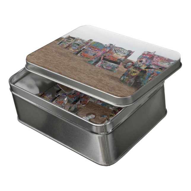 Cadillac Ranch Puzzle (Lid Open)