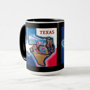 Cadillac Ranch, Texas Graphic, Mug