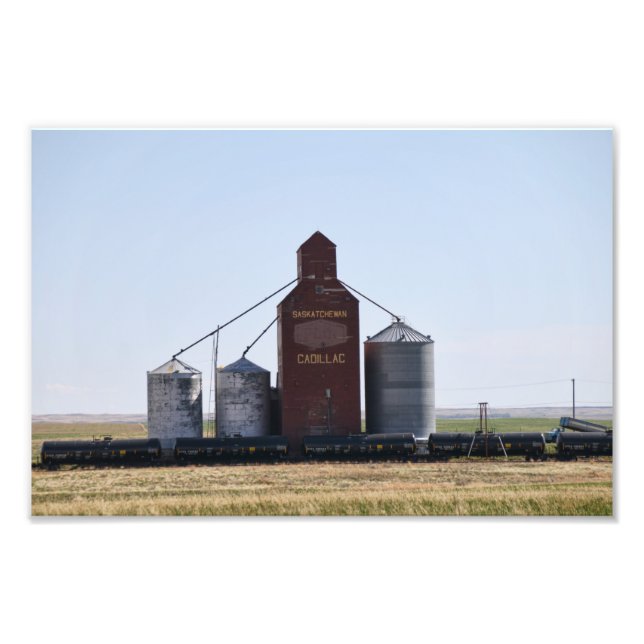 Cadillac SK Grain Elevator Photo Print (Front)
