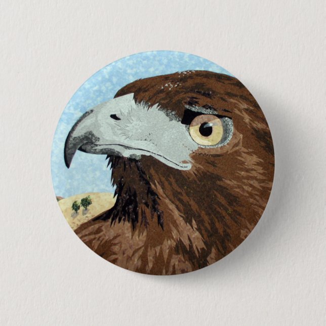 Cadir - Red-tail Hawk Button (Front)