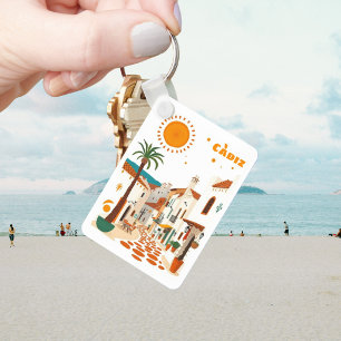 Càdiz Cadiz Spain holiday white town souvenir Keychain